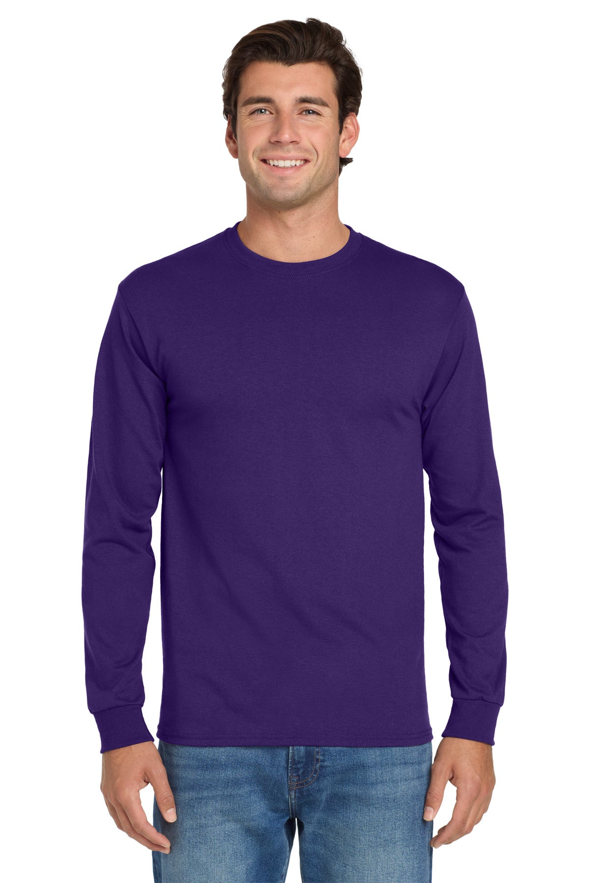 Jerzees Dri-Power 50/50 Cotton/Poly Long Sleeve T-Shirt.  29LS