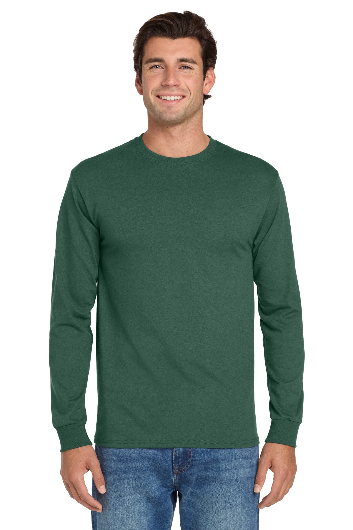 Jerzees Dri-Power 50/50 Cotton/Poly Long Sleeve T-Shirt.  29LS