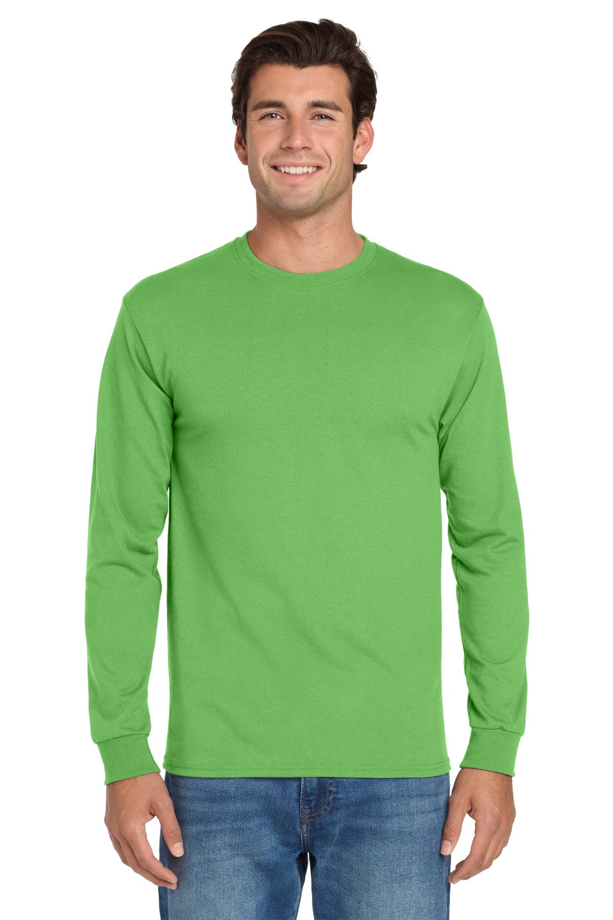 Jerzees Dri-Power 50/50 Cotton/Poly Long Sleeve T-Shirt.  29LS