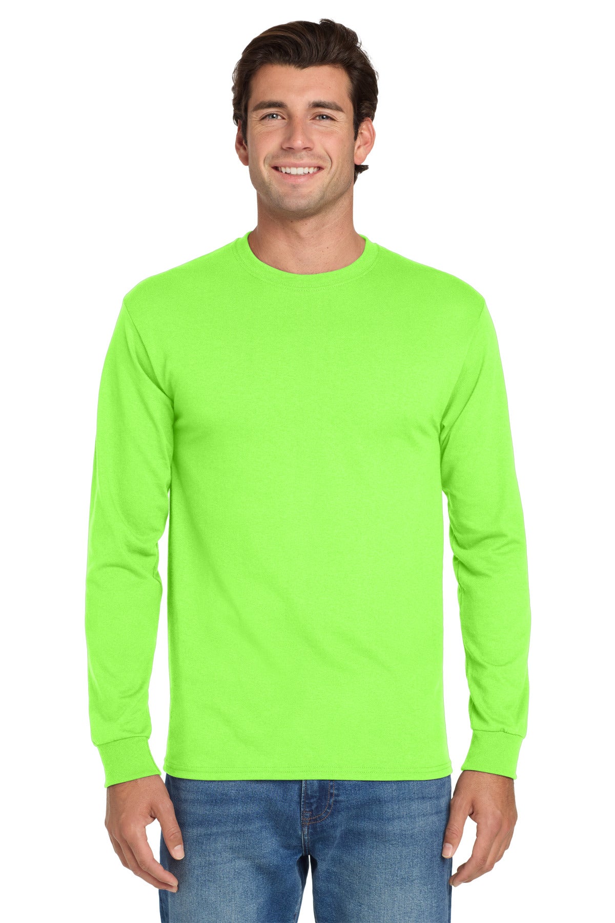 Jerzees Dri-Power 50/50 Cotton/Poly Long Sleeve T-Shirt.  29LS