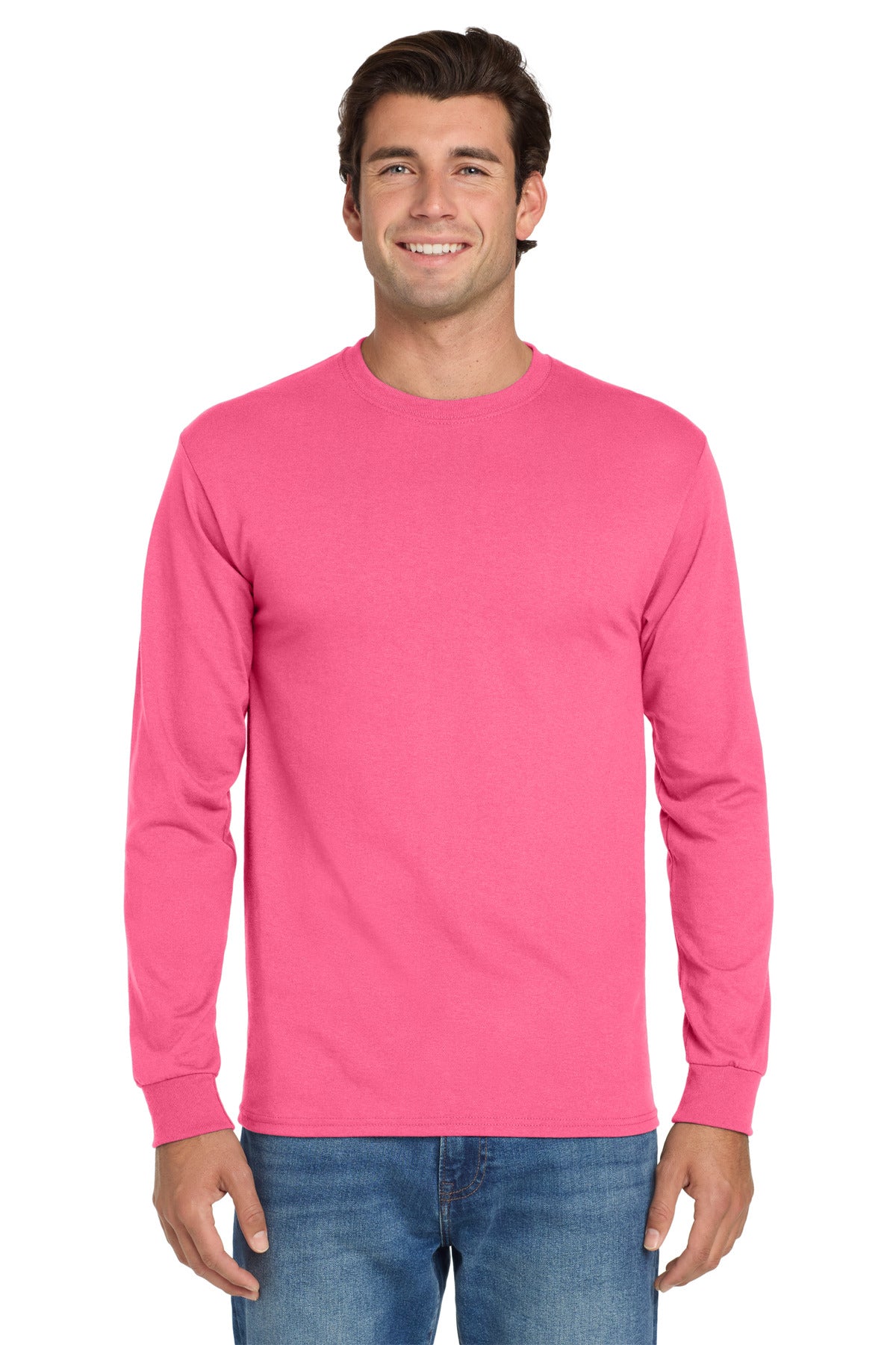 Jerzees Dri-Power 50/50 Cotton/Poly Long Sleeve T-Shirt.  29LS