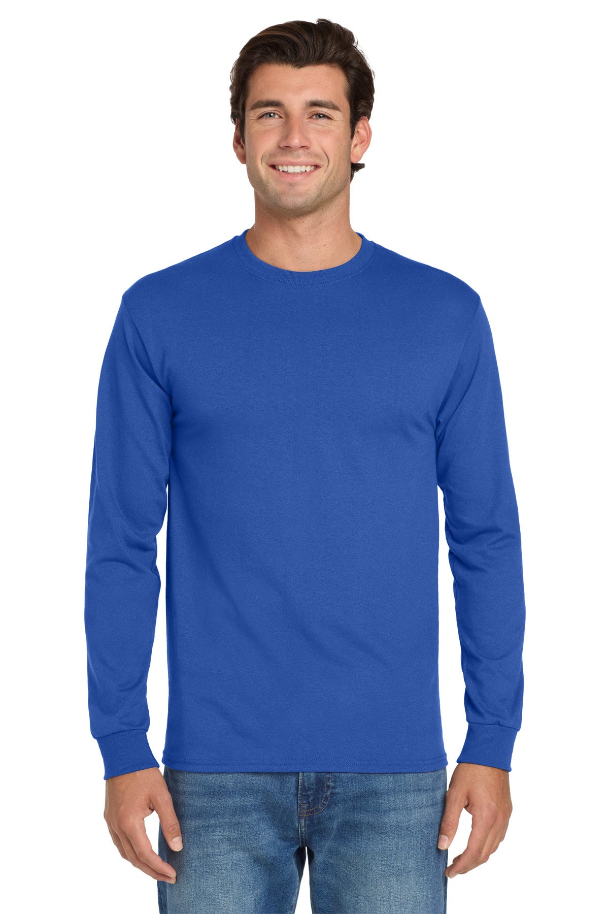 Jerzees Dri-Power 50/50 Cotton/Poly Long Sleeve T-Shirt.  29LS