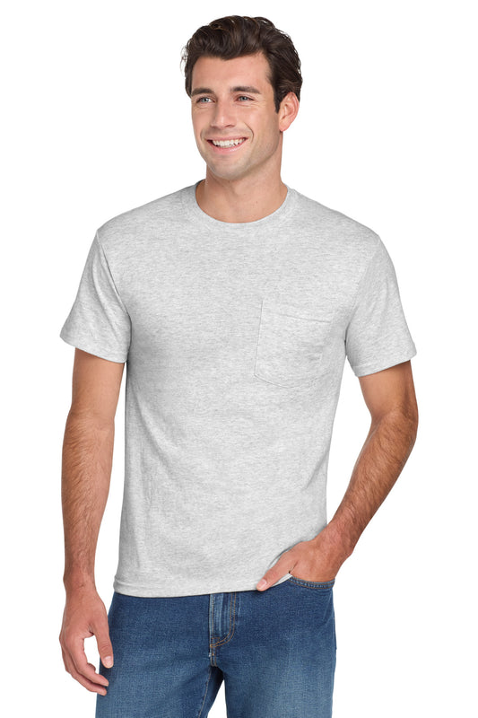 Jerzees  Dri-Power 50/50 Cotton/Poly Pocket T-Shirt.  29MP
