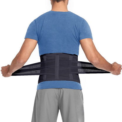 MANIFIQUE Waist Trainer Men Back Support Belt Breathable Mesh Design Slimming B image 6