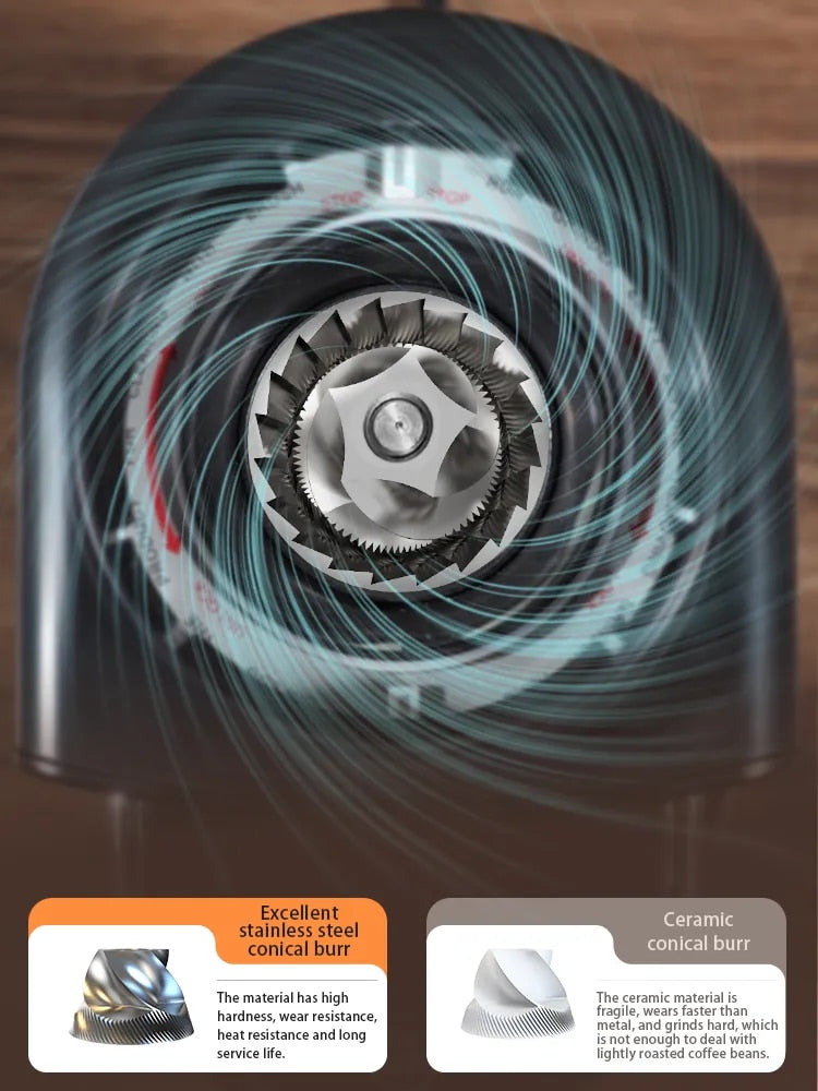 HiBREW Automatic Burr Mill Electric Coffee Grinder with 34 Gears for Espresso A image 4