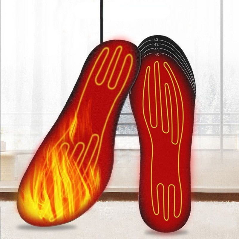USB Rechargeable Heated Insoles Size 35-46 DIY Customizable Electric Heated Sho image 7