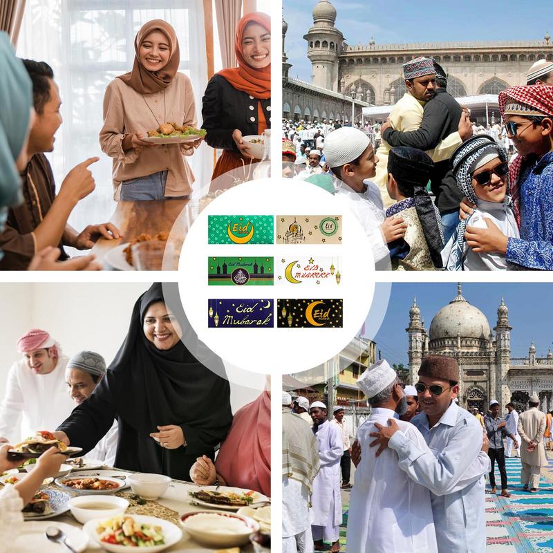 6Pcs/set Eid Mubarak Cash Envelopes Money Cards Paper Bag 2024 Ramadan Mubarak image 8