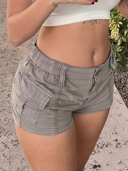 casual Women's overalls pocket shorts image 3