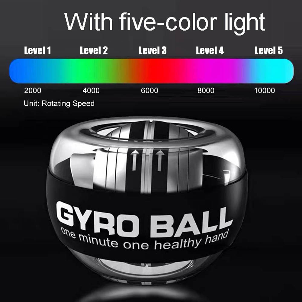 LED Gyroscopic Powerball Autostart Range Gyro Power Wrist Ball Arm Hand Muscle image 4