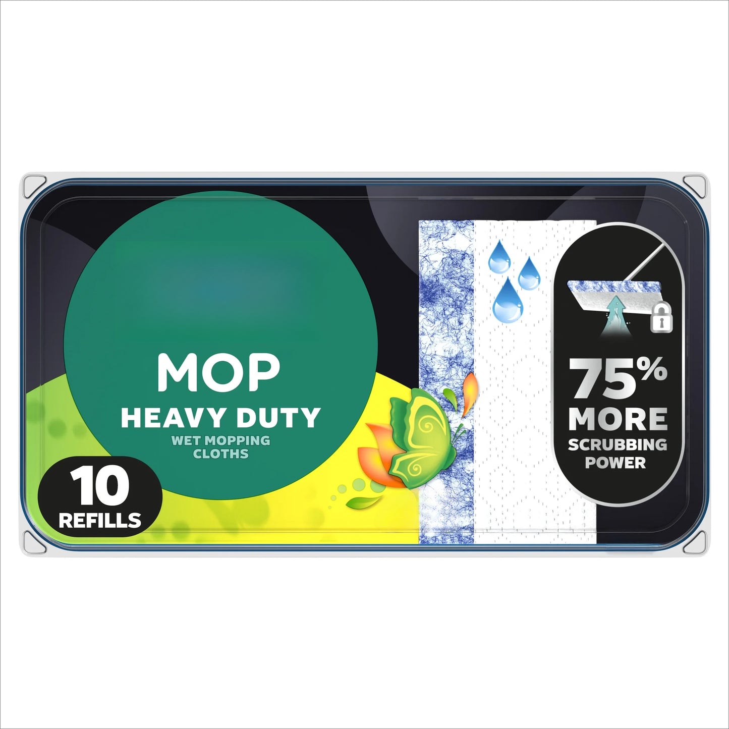 Heavy Duty Mop Wet Multi-Surface Cloth Refills for Floor Mopping and Cleaning,  image 0