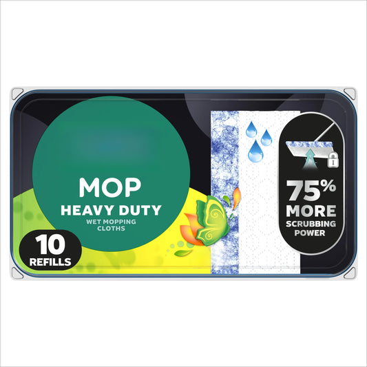 Heavy Duty Mop Wet Multi-Surface Cloth Refills for Floor Mopping and Cleaning,  image 0