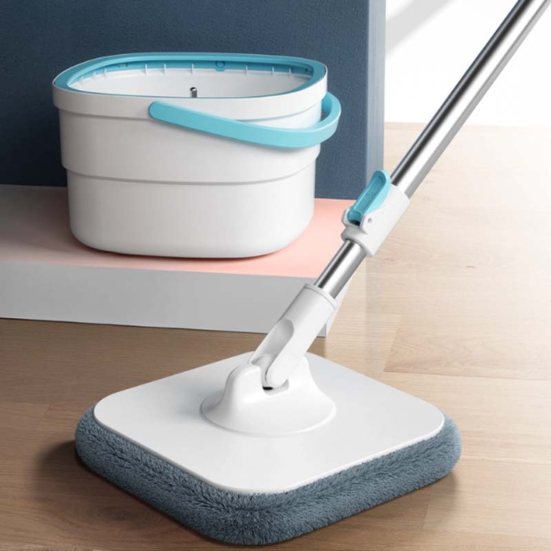 Spin Mop and Bucket Set with Dirty and Clean Water Separation System, Self-Wrin image 0