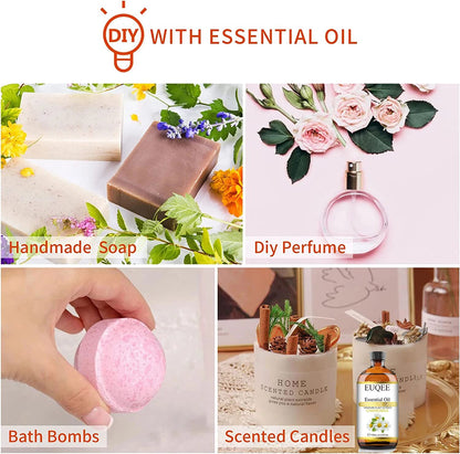 EUQEE 118ML with Dropper Ginger Lavender Essential Oil For Humidifier Diffuser image 4