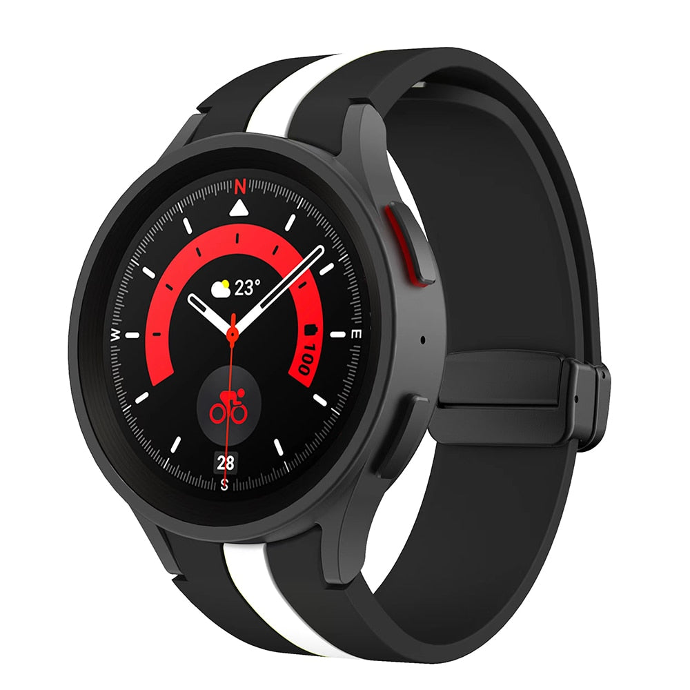 Silicone Strap for Samsung Galaxy Watch 6 Classic 43mm 47mm Watch 6 40mm 44mm M image 3