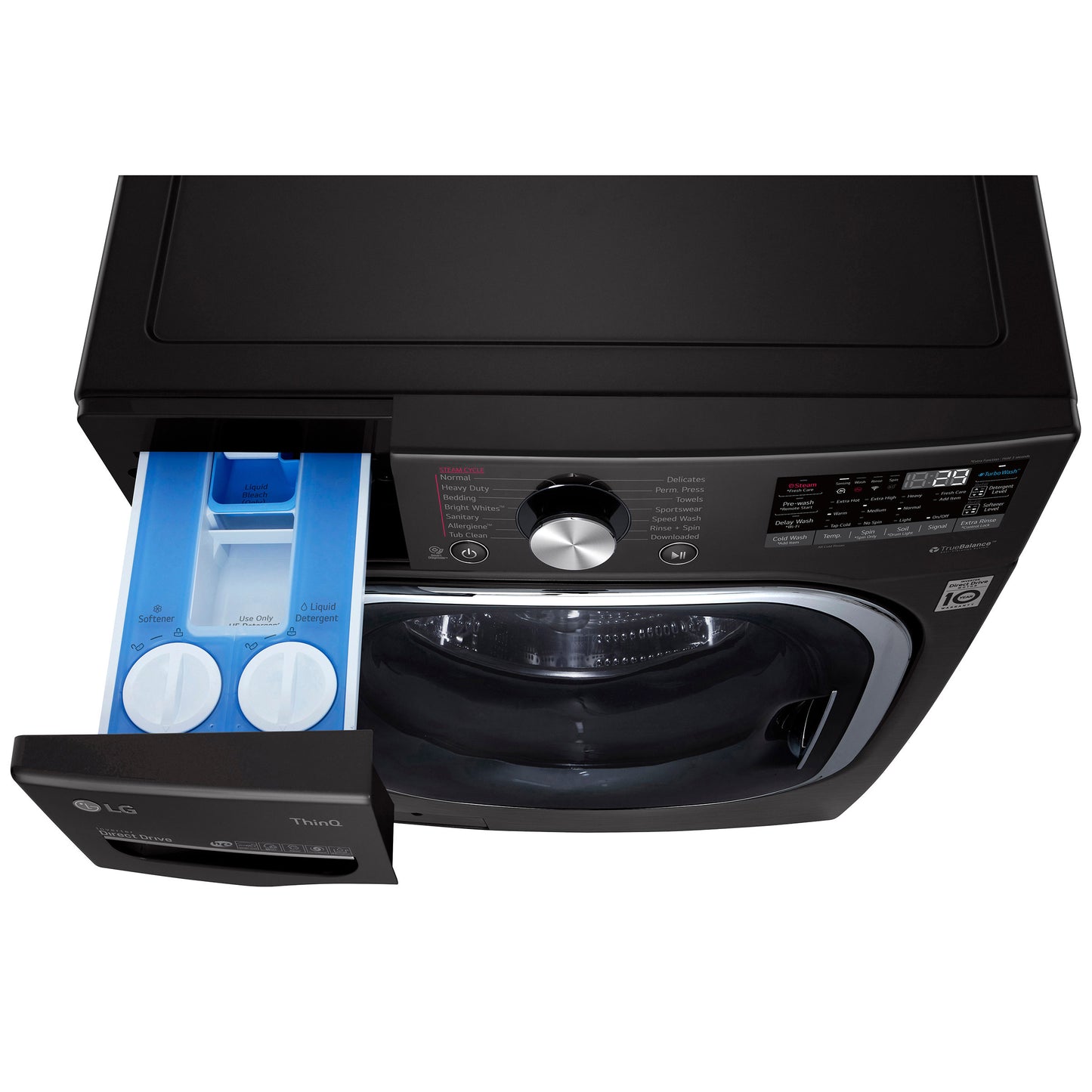 LG 5.0 cu. ft. Front Load Washer with TurboWash 360 and 7.4 cu. ft. ELECTRIC image 4