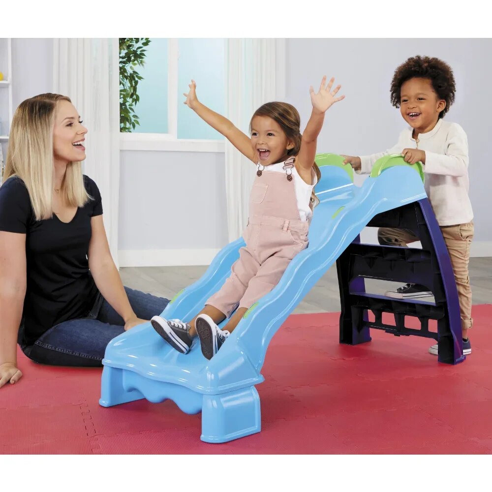 Outdoor-Indoor Wet or Dry Slide Playground Slide with Folding For Easy Storage image 3