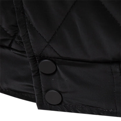 Men Winter Coats  Long Sleeve Button Up Thick Warm Casual Jackets with