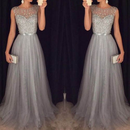 Women's Formal Long Lace Dress Prom Evening Party Cocktail Bridesmaid Wedding Gow