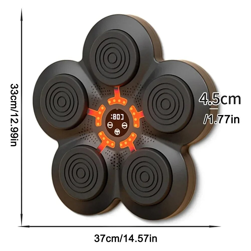 Smart Bluetooth Music Boxing Machine Wall Boxing Target LED Lighted USB Chargin image 1