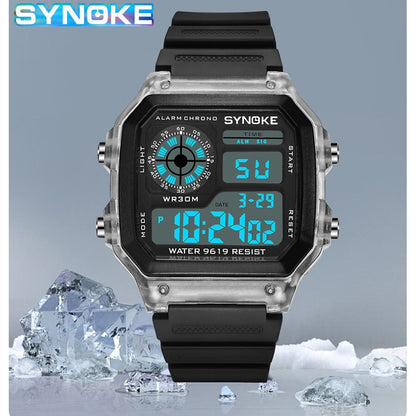 SYNOKE Digital Watches Men Sports Luminous Multifunction Waterproof Chrono Wris image 0