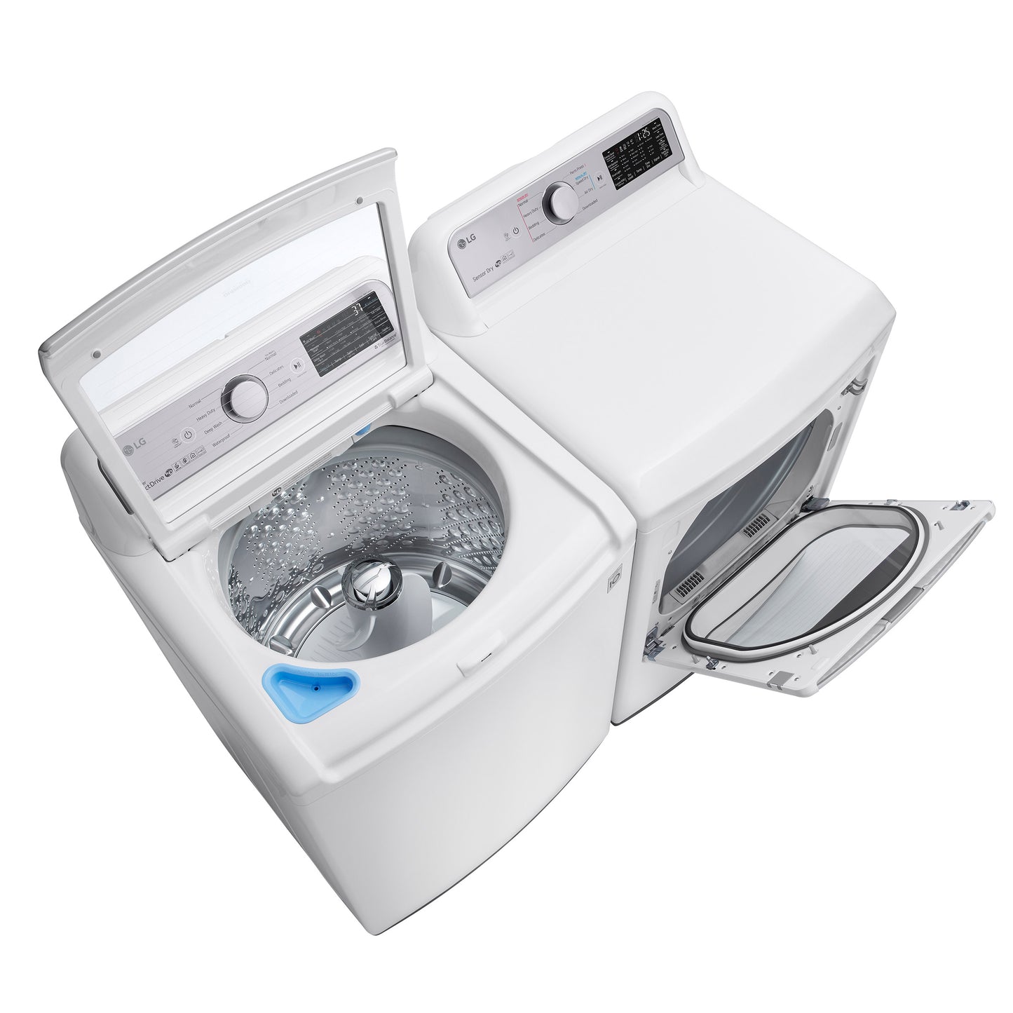 LG 4.8 cu. ft. Mega Capacity Top Load Washer and 7.3 cu. ft. ELECTRIC Dryer with image 4