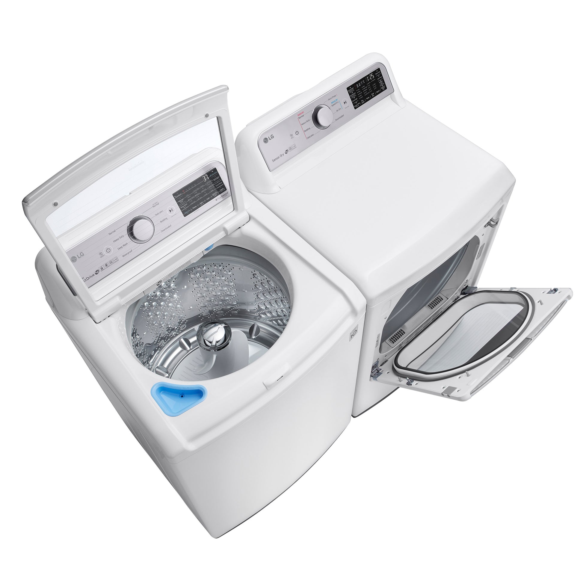 LG 4.8 cu. ft. Mega Capacity Top Load Washer and 7.3 cu. ft. ELECTRIC Dryer with image 4