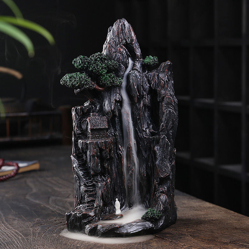 Zen Alpine Flowing Water Backflow Incense Burner Home Decoration Creative Ornam image 0