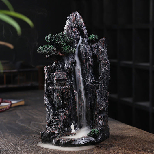 Zen Alpine Flowing Water Backflow Incense Burner Home Decoration Creative Ornam image 0