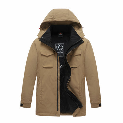 Winter Parka Men Windbreak Plus Thick Warm Windproof Fur Coats Male Military Ho image 2