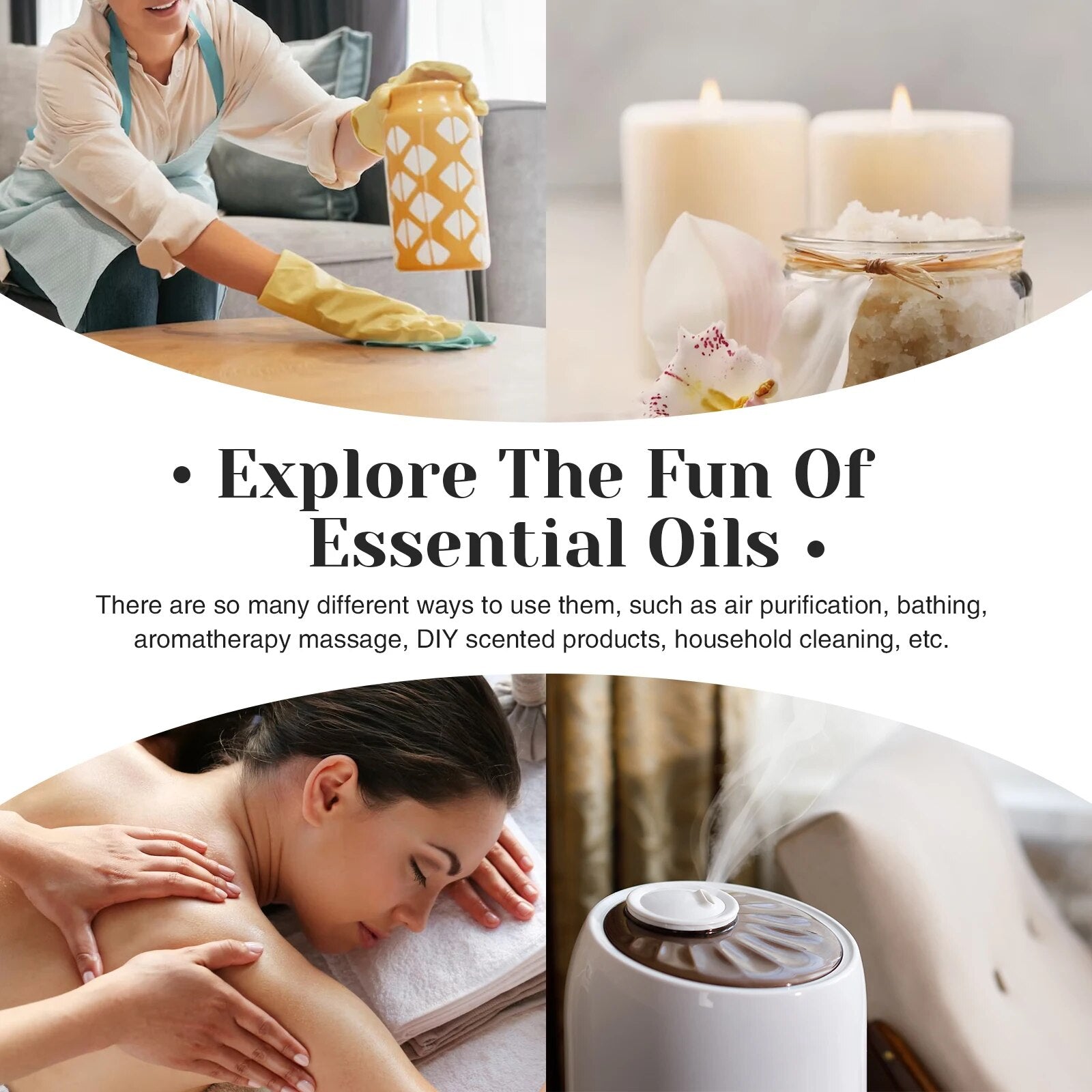 MAYJAM 100ml 500ml Aromatic Essential Oils Rosemary Sweet Orange Lavender Eucal image 4