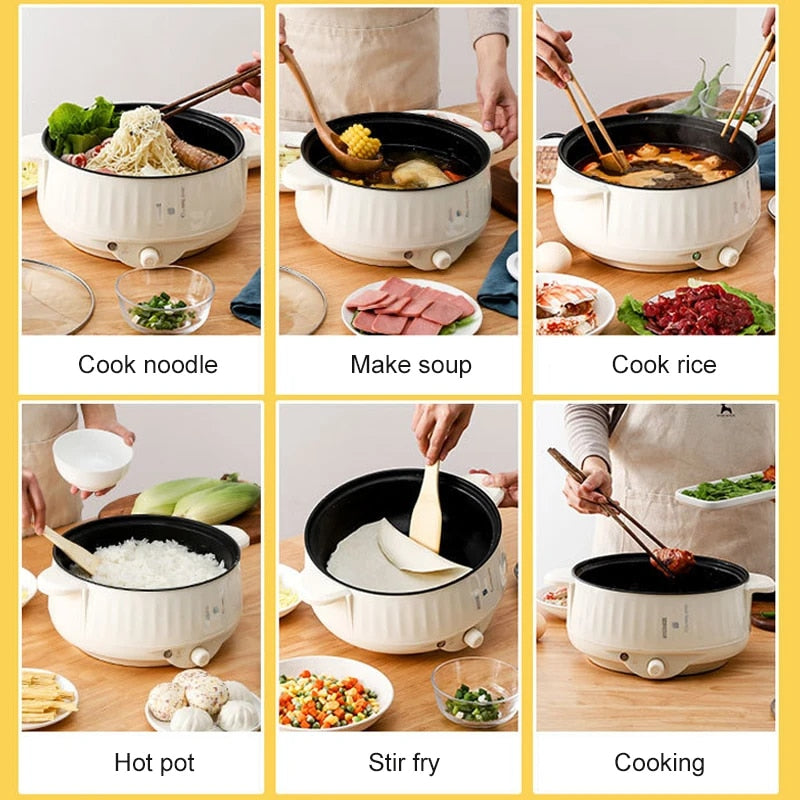 Multi Cookers Single/Double Layer Electric Pot 1.7L 1-2 People Household Non-st image 5