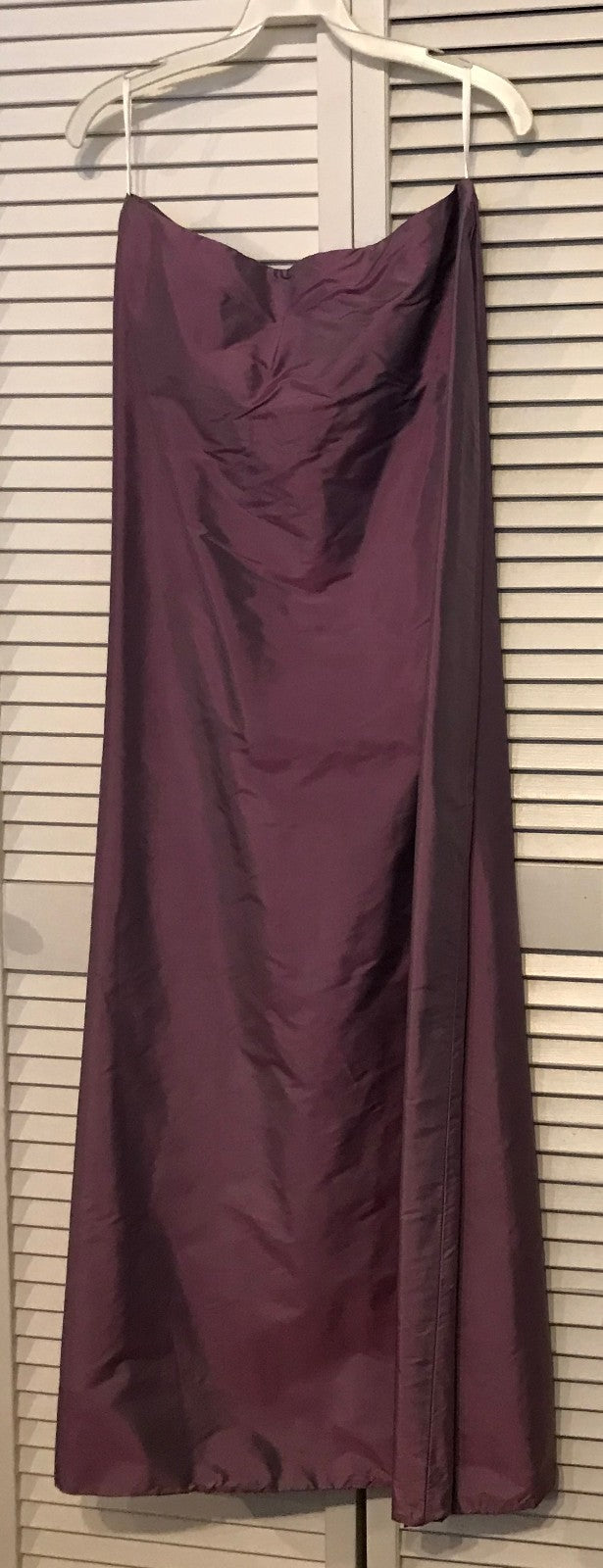 Watters & Watters Women Silk Purple Sleeveless Full-Length Size 8