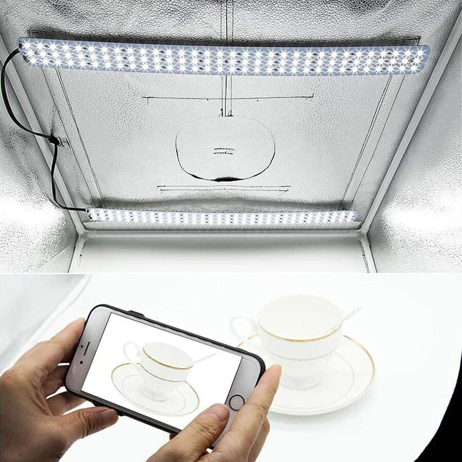 Po Studio Light Box 16x16in 40x40cm Pography Adjustable Brightness Po image 6