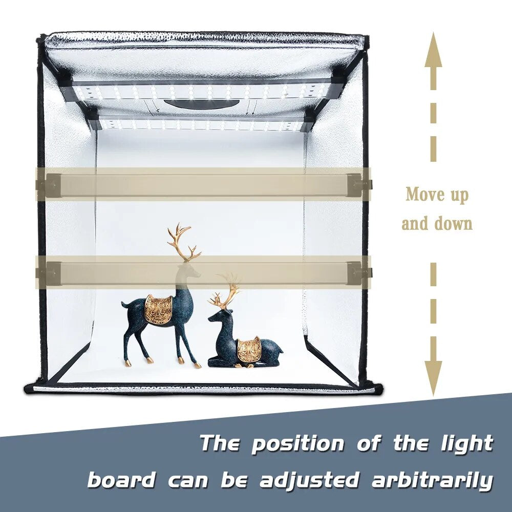 Photo Studio Box Portable Lightbox Tabletop Shooting PVC Backdrop Tent Photogra image 1