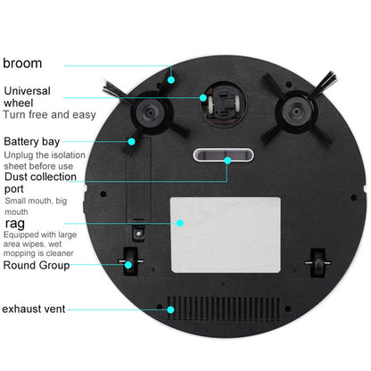 Robotic Vacuum and Mop Combo USB Rechargeable Quiet Cleaning Sweeper Robot 75 M image 0