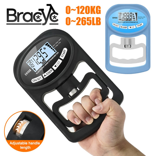 265 Lbs Digital Hand Dynamometer Grips Strength Trainer Electronic Tester Meter image 0