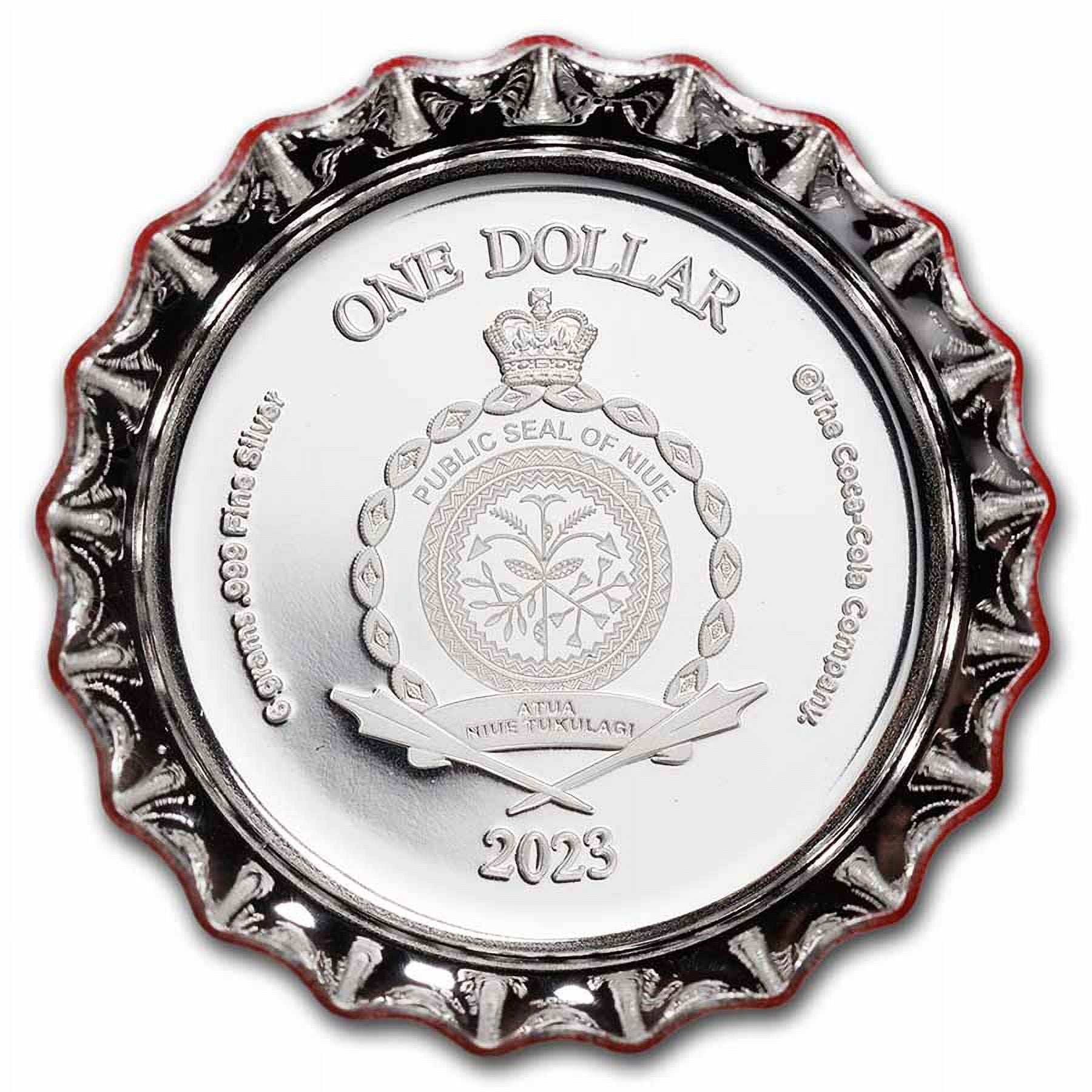 2023 Niue 6 gram Silver Bottle Cap - Coca-Cola® - Walmart image 2