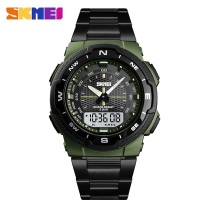 SKMEI Watch Men's Watch Fashion Sport Watches Stainless Steel Strap Mens Watche image 4