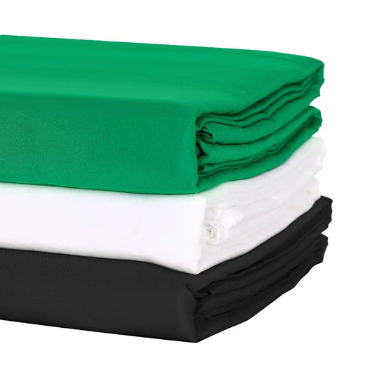 Backdrop Cloth Black White Green Color Cotton Textile Muslin Po Backgrounds