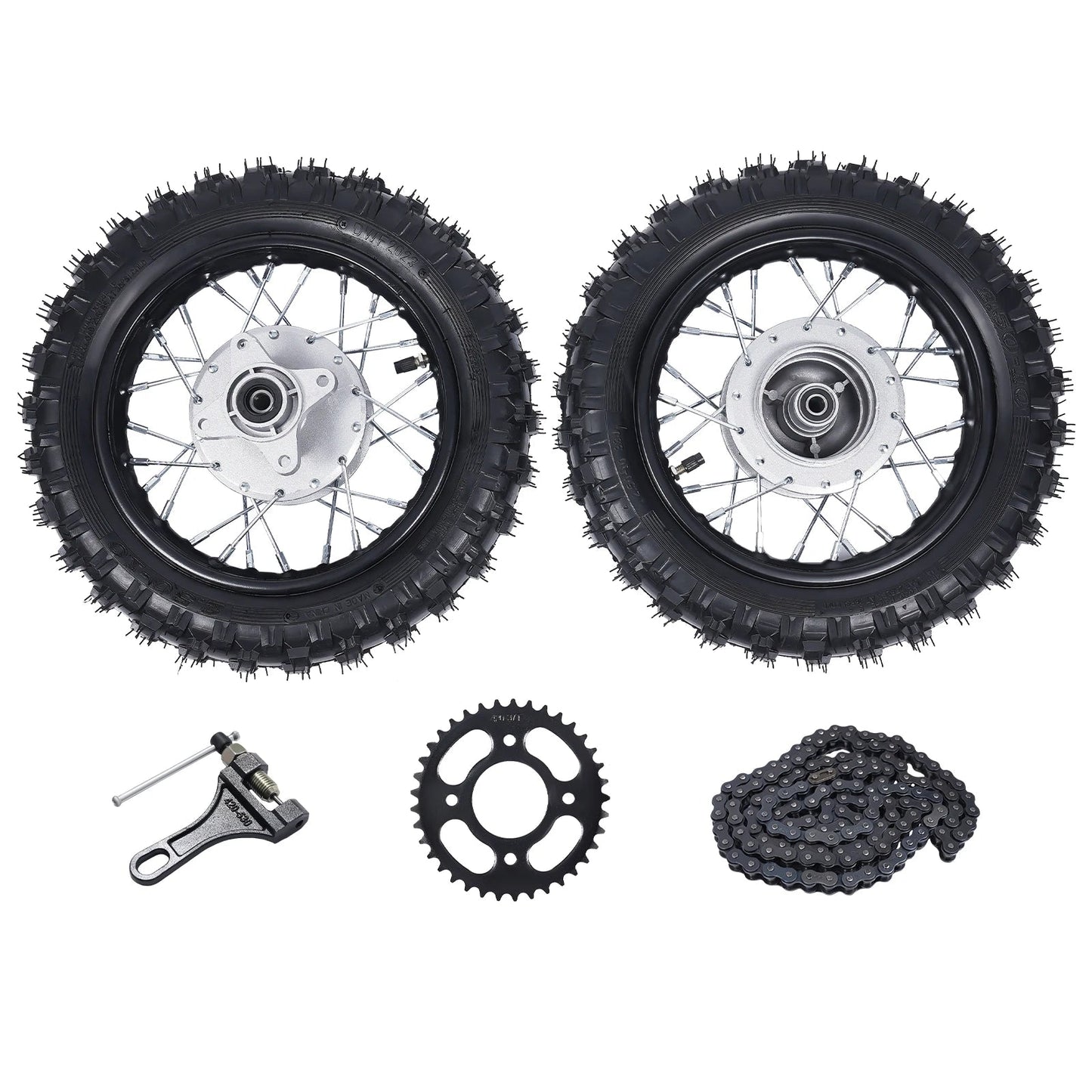 2.50-10 Tire Rim & Wheel with Drum Brake Pit Bike Parts for Honda CRF50 XR50