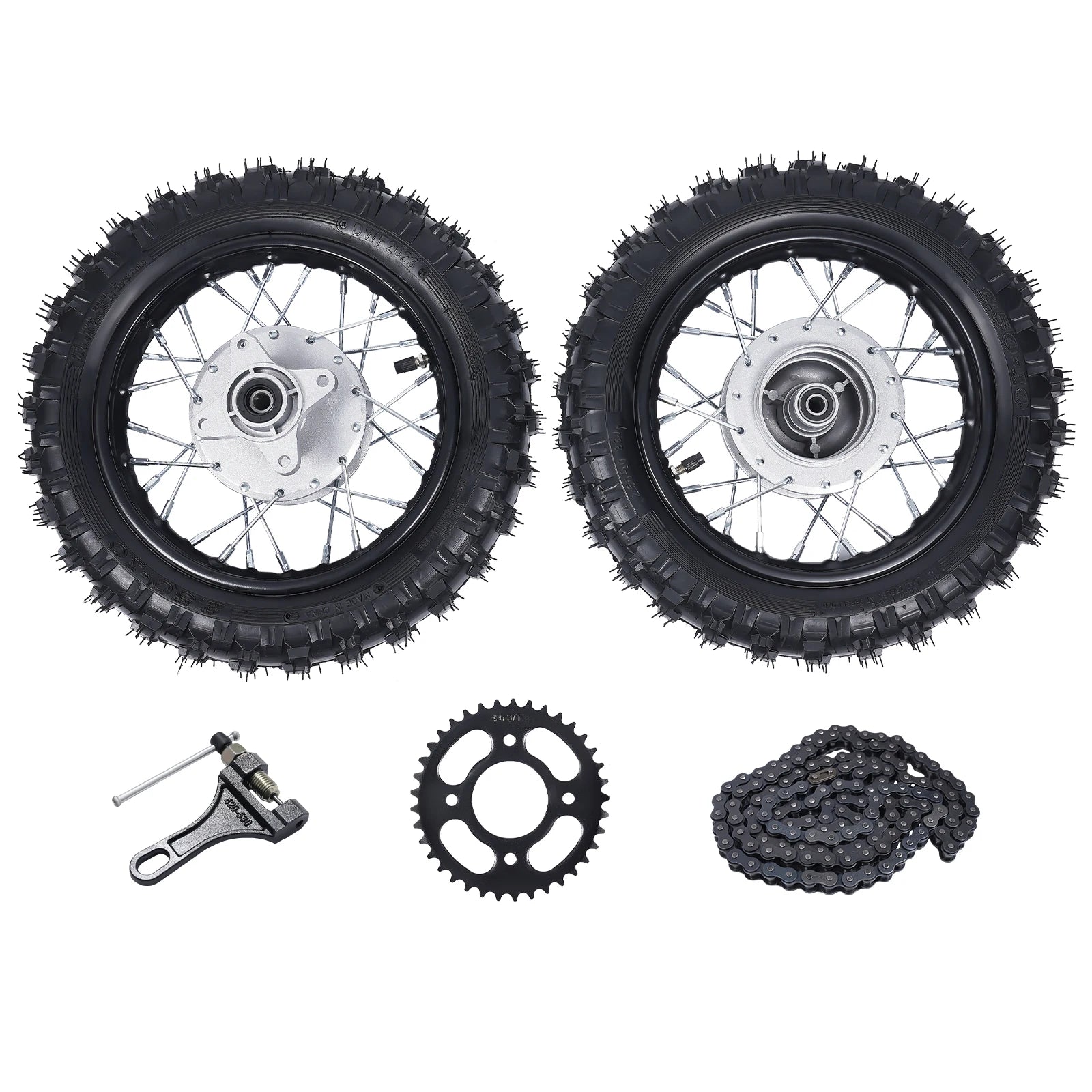 2.50-10 Tire Rim & Wheel with Drum Brake Pit Bike Parts for Honda CRF50 XR50