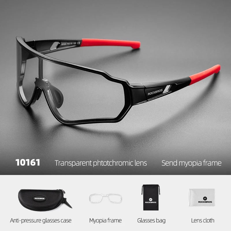 ROCKBROS Cycling Glasses Men Women Photochromic Outdoor Sport Hiking Eyewear Po image 5