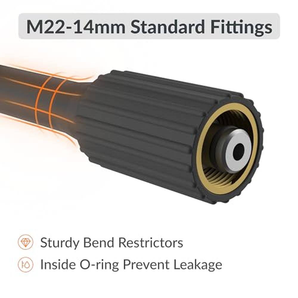 Retractable Pressure Washer Reel 4000PSI Heavy Duty Steel Power Hose  Mountable image 5