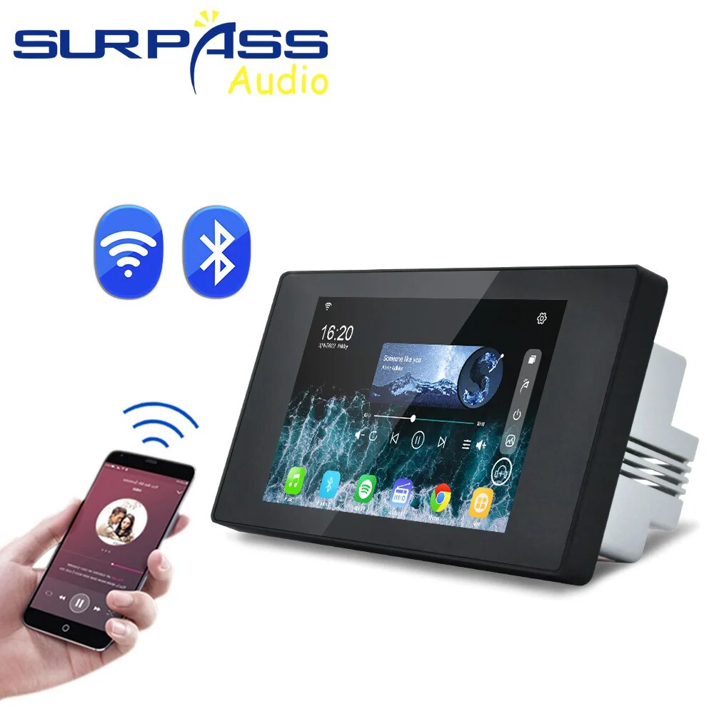 Smart Home Control Panel Android 8.1 System WiFi BT Wall Amplifier 60W with RS4 image 8