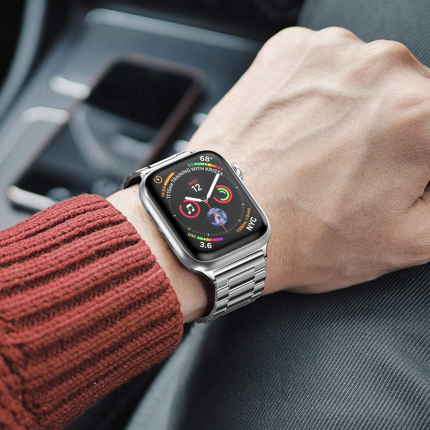 Metal Strap For Apple Watch Ultra 49mm 8 7 45mm 41mm Stainless Steel Smart Watc image 3
