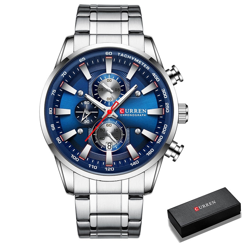 New Watches for Men Top Luxury Brand CURREN Quartz Men’s Watch Sport Waterproof image 2
