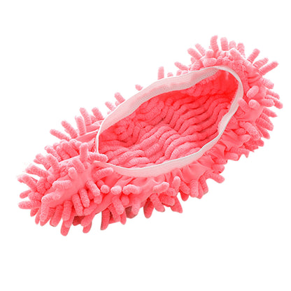 Chenille Dust Mop Slippers Home Floor Cleaning Lazy Mopping Shoes Water Uptake  image 5