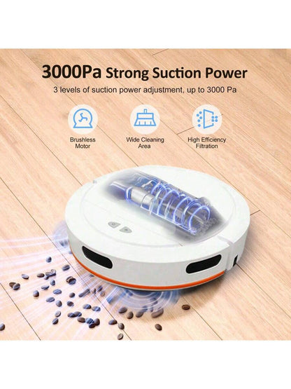 Smart, Wireless, And Efficient Multifunctional Vacuum Cleaner Robot With Powerf image 4