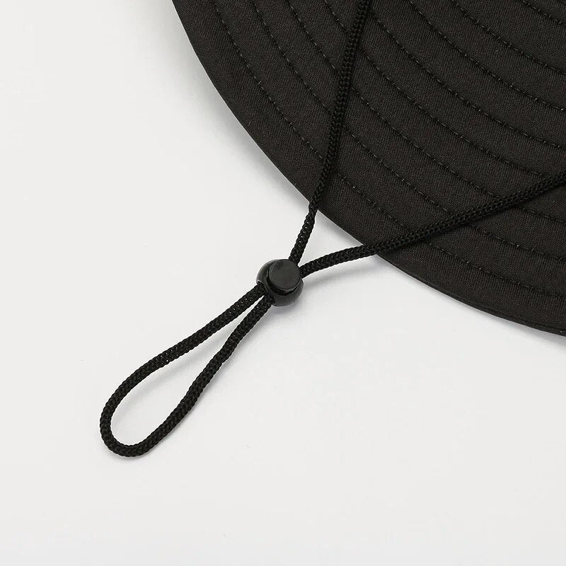 New  Selling Spring Summer Bucket Hat Men's Solid Color Big Brim Sun Hat Wom image 9