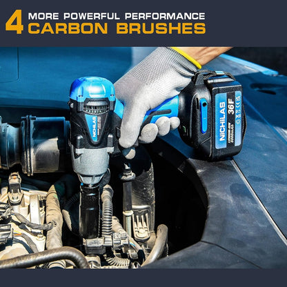 Nichilas Cordless Impact Wrench, 2 IN 1 Screwdriver Head, 21V electric power wr image 4